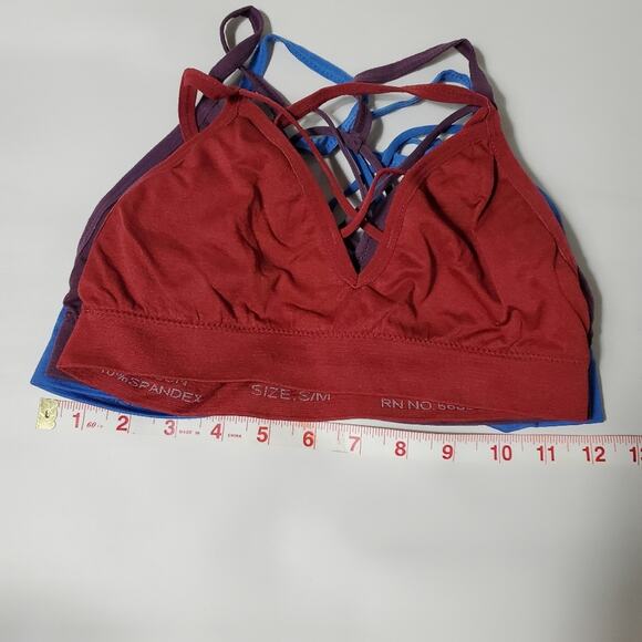 Angelina | Set of 3 Strappy Bralettes Lightweight and Stretchy - Picture 6 of 7